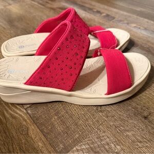 Bzees Women's Vibrant Red Sandals